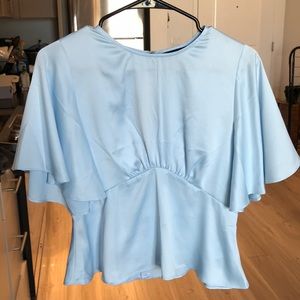 Baby blue EXPRESS blouse size small